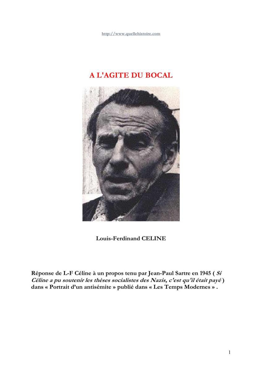 À l'agité du bocal