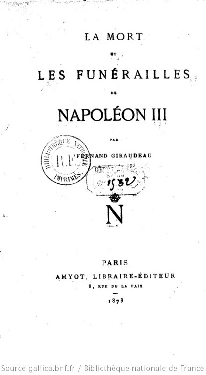 La Mort et les funérailles de Napoléon III