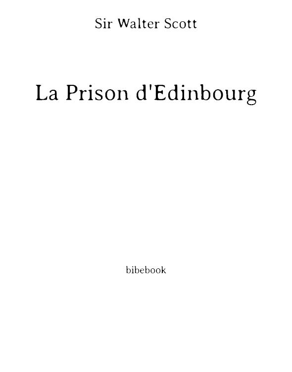 La Prison d'Édinbourg