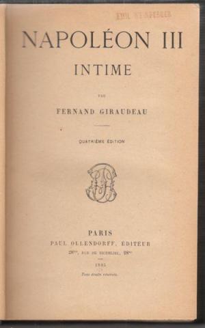 Napoléon III intime