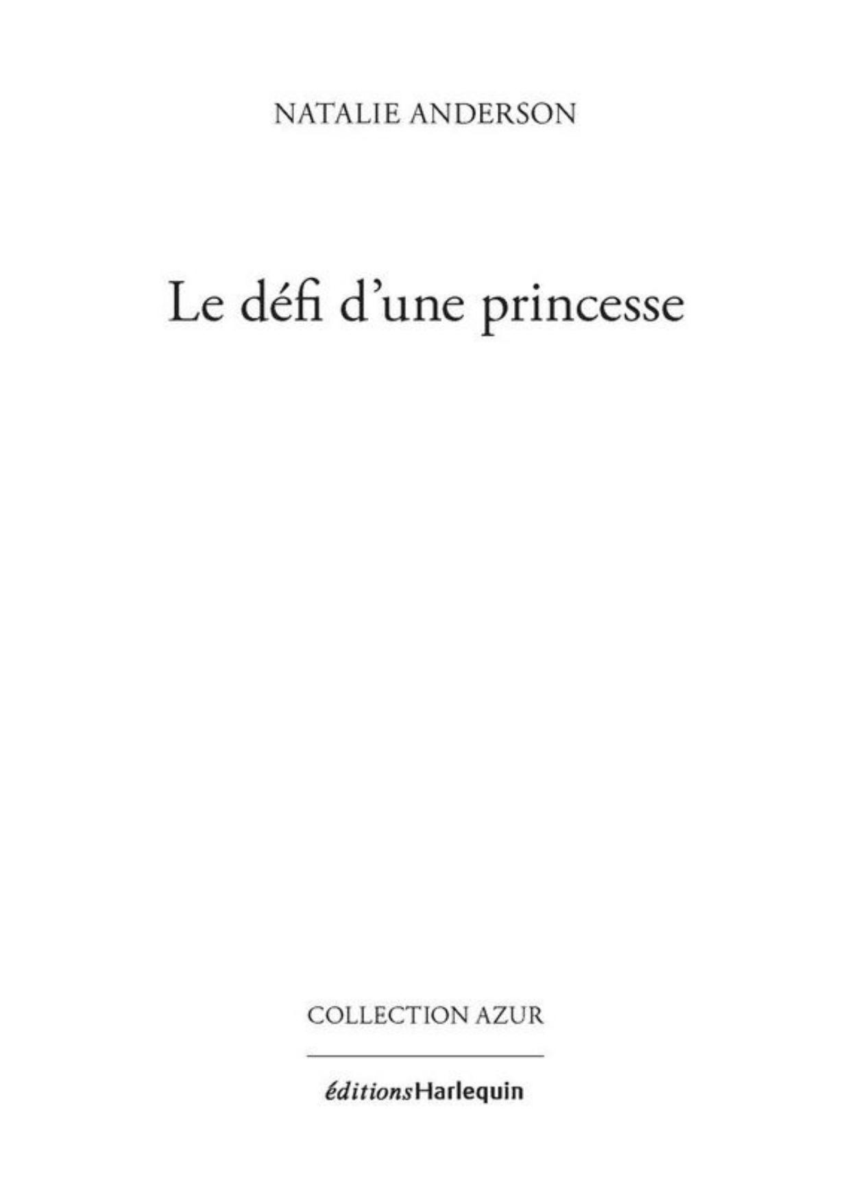 Le défi d'une princesse