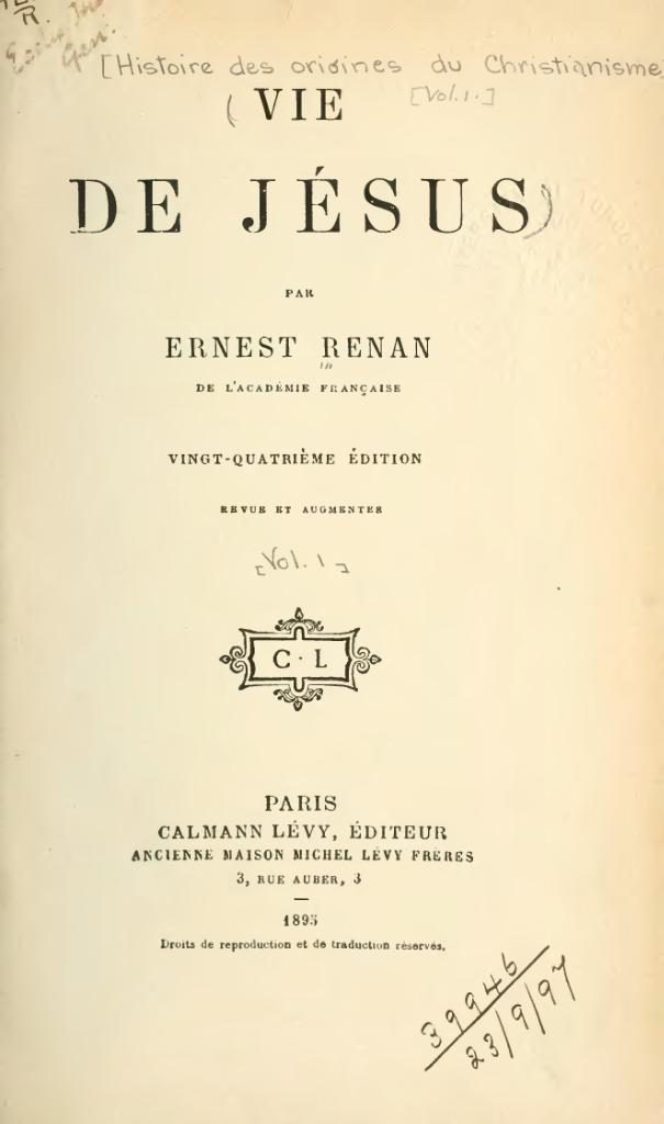 Vie de Jésus