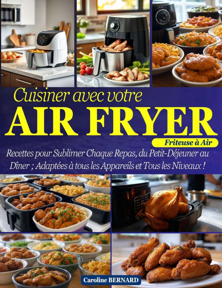 Cuisiner avec votre Air Fryer (Friteuse à Air): Recettes pour Sublimer Chaque Repas, du Petit-Déjeuner au Dîner ; Adaptées à tous les Appareils et Tous les Niveaux ! (French Edition)