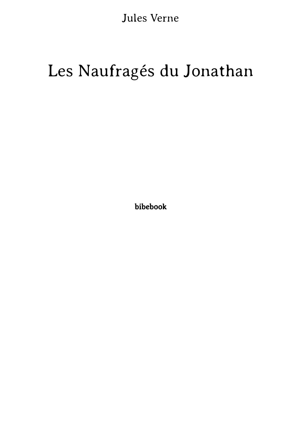 Les naufrages du Jonathan