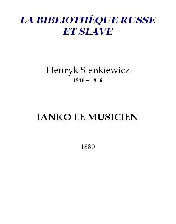 Ianko le musicien