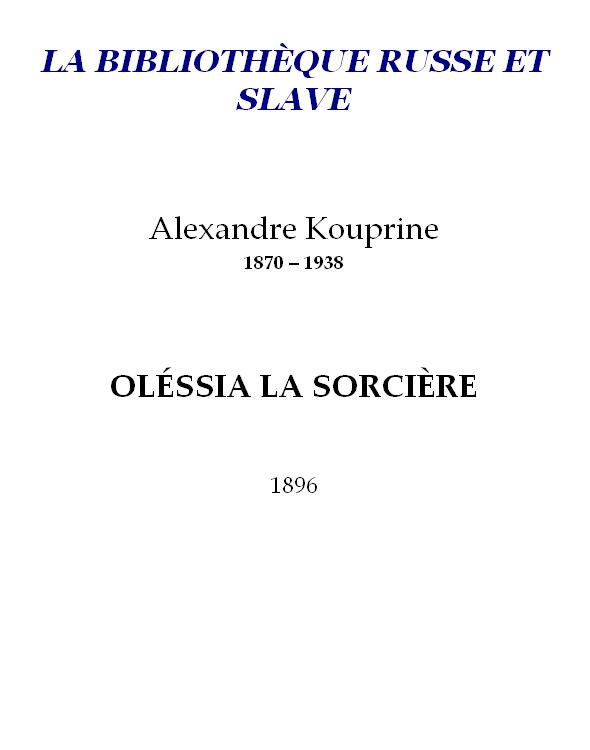 Oléssia la sorcière