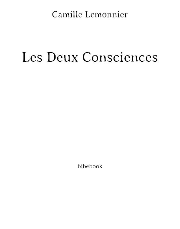 Les deux consciences: roman