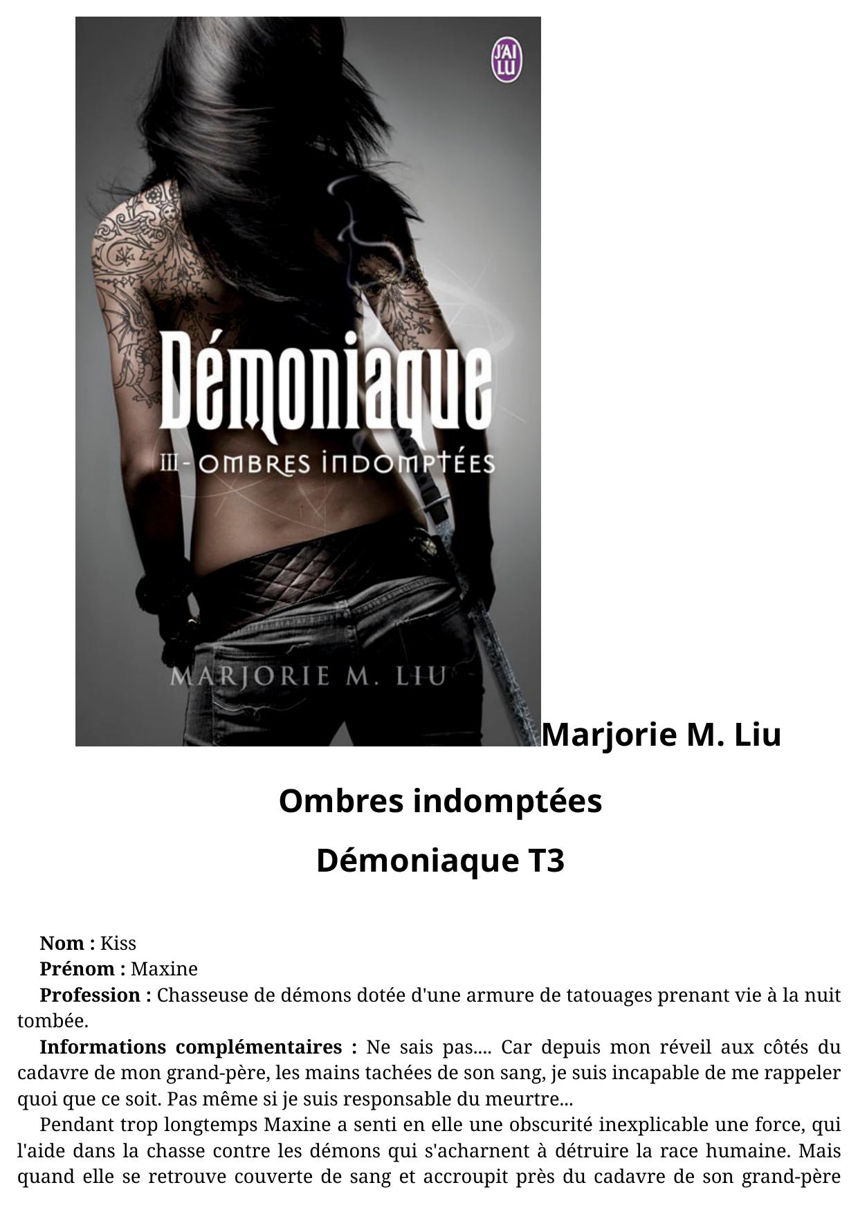 Ombres indomptées
