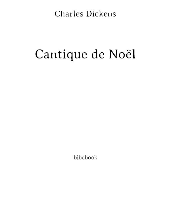 Cantique de Noël: En Prose