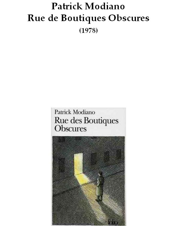 Rue de Boutiques Obscures