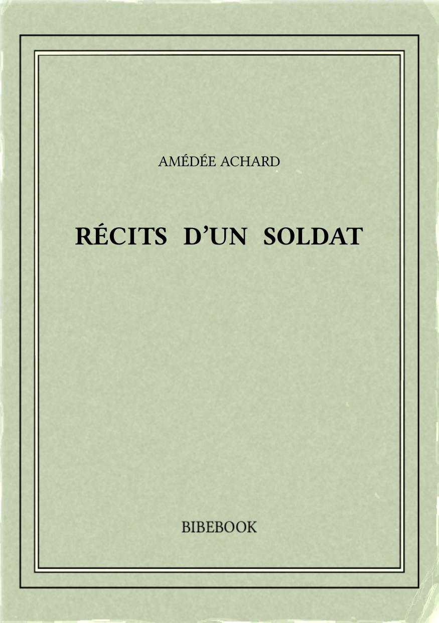 Récits d'un soldat