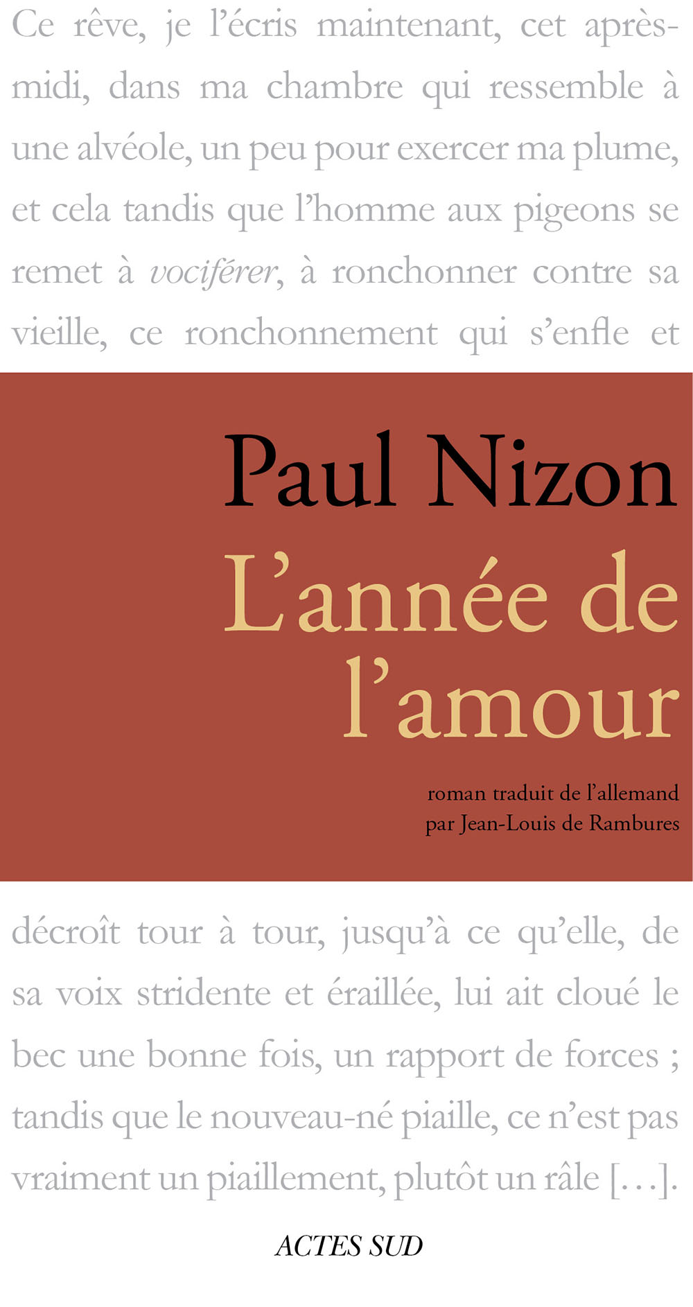 L'année de l'amour