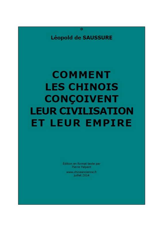 Comment les Chinois conçoivent leur civilisation et leur empire