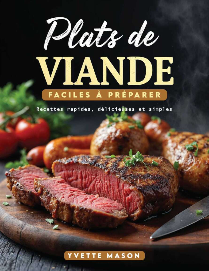 Plats de viande faciles à préparer: Recettes rapides, délicieuses et simples (French Edition)