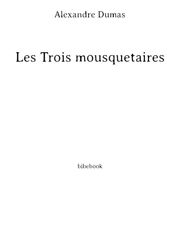 Les trois mousquetaires