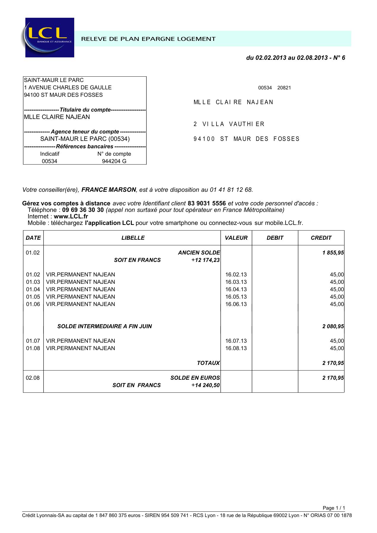 LCL Le Credit Lyonnais