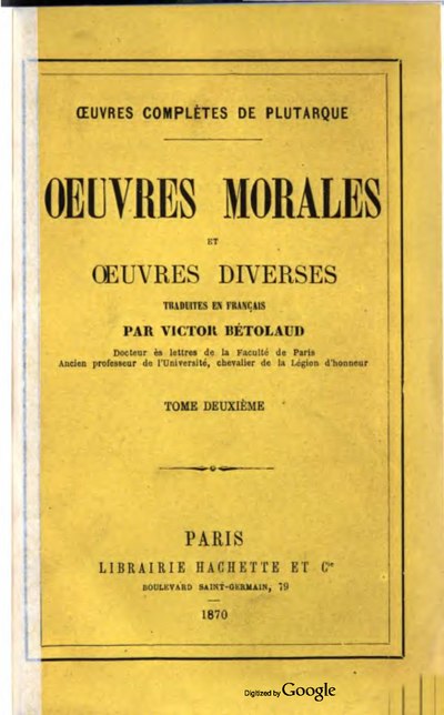 De l’envie et de la haine