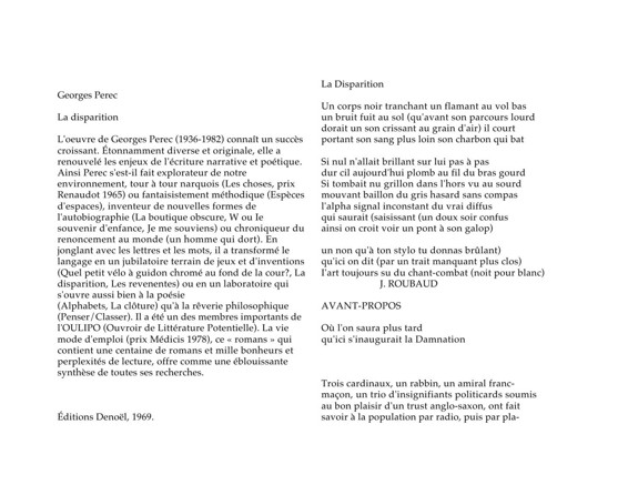 La disparition