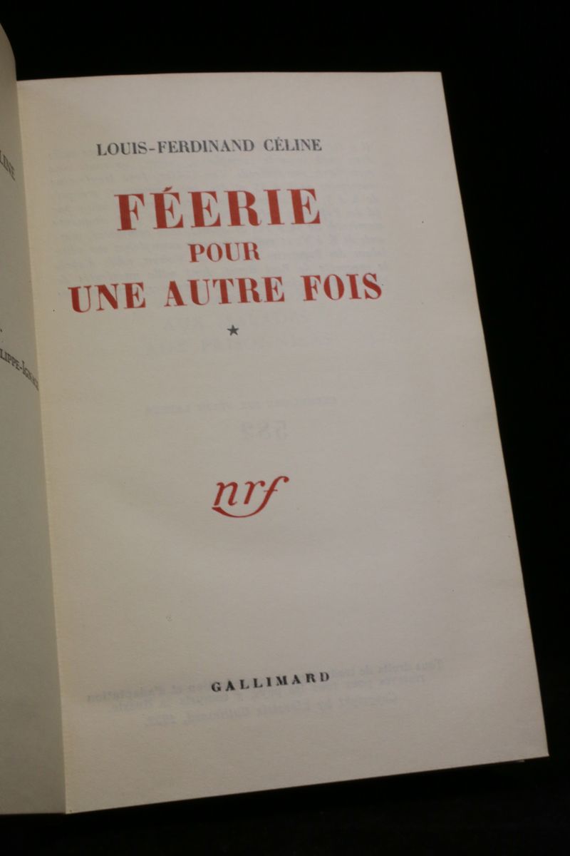 Féerie pour une autre fois