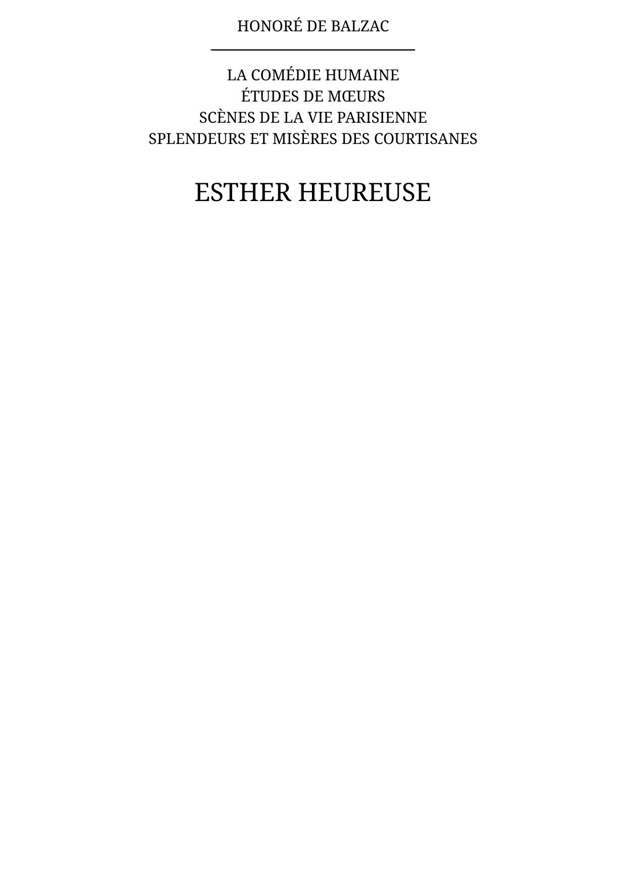 Esther heureuse