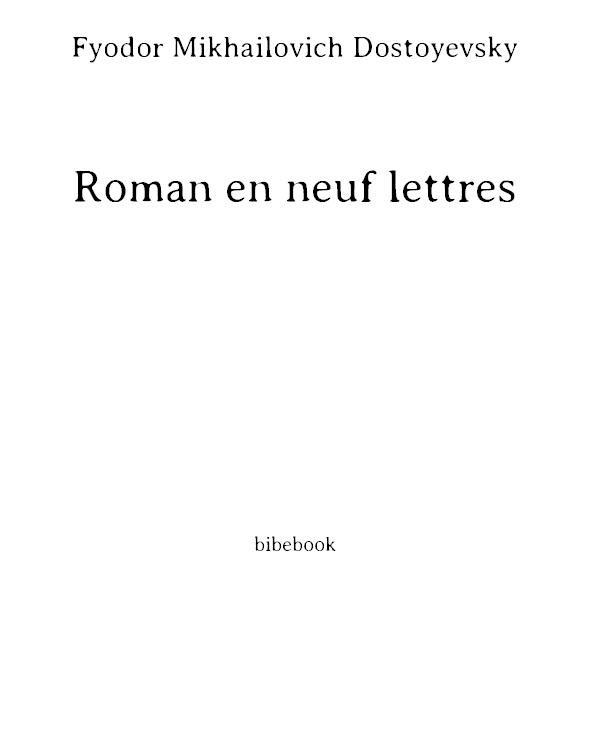 Roman en neuf lettres