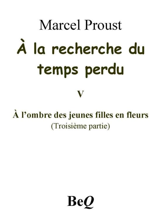 1919 - A l'ombre des jeunes filles en fleur (III)