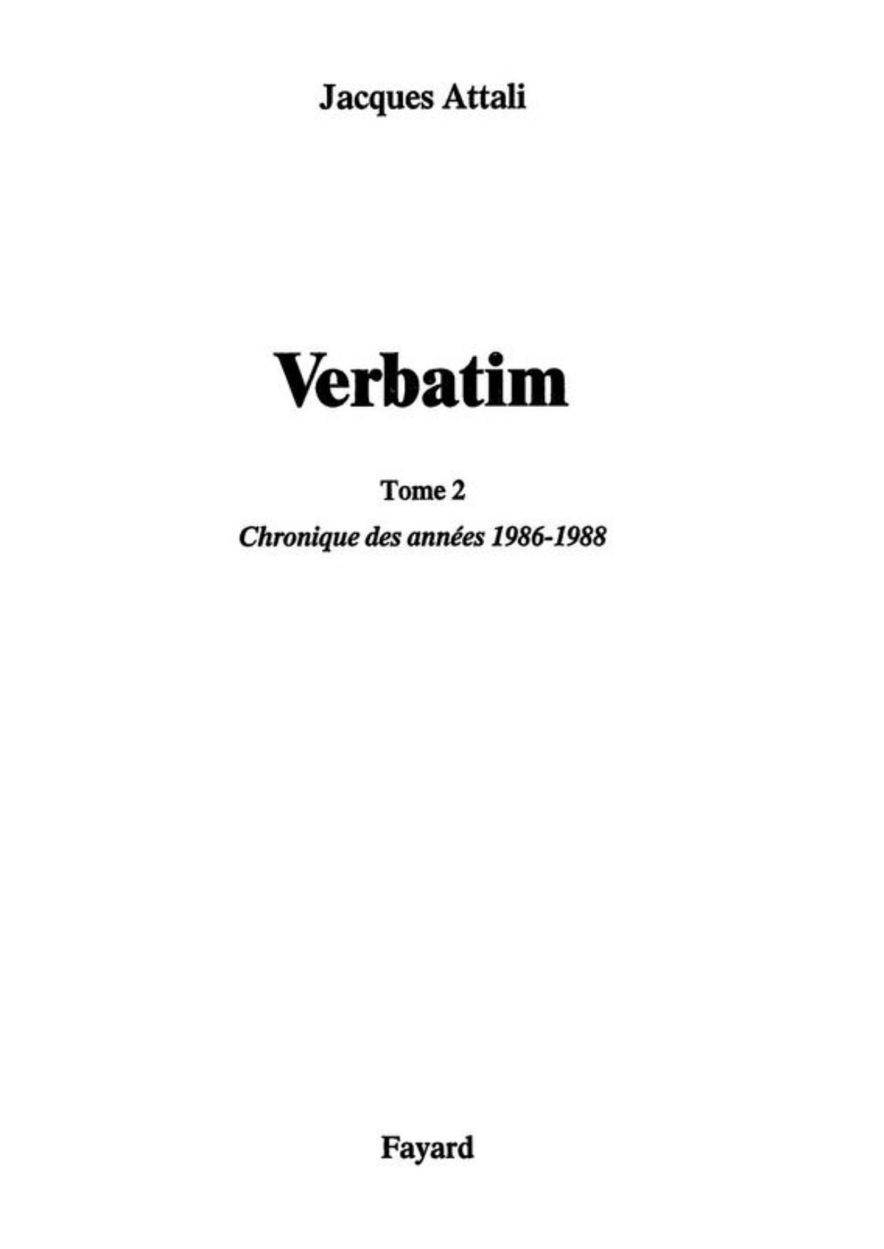 Verbatim II