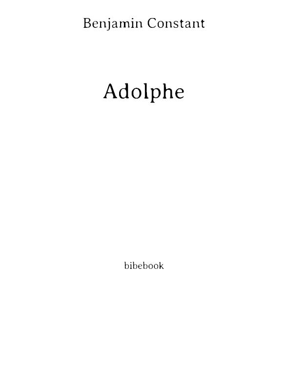 Adolphe (Dodo Press)