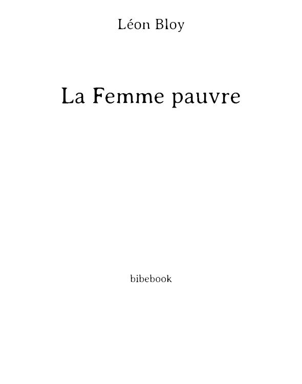 La Femme pauvre