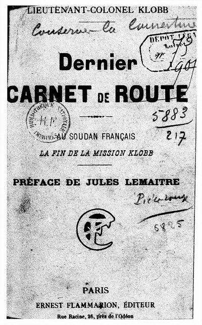 Dernier carnet de route au Soudan français