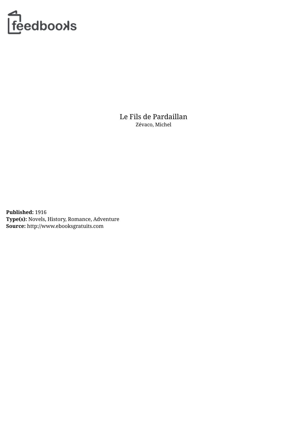Le Fils de Pardaillan