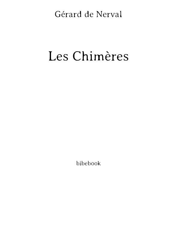 Les Chimères (fiche de lecture complète)