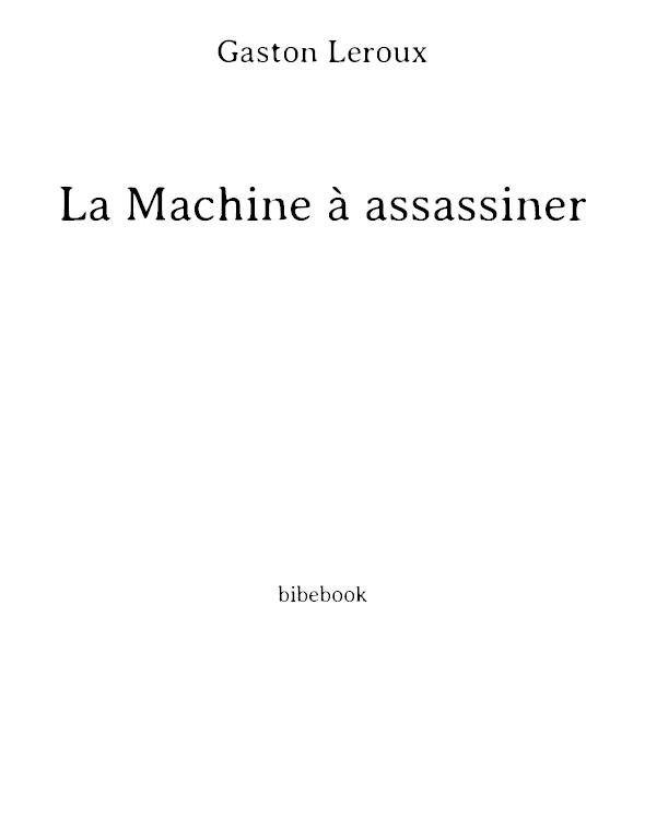 La Machine à assassiner