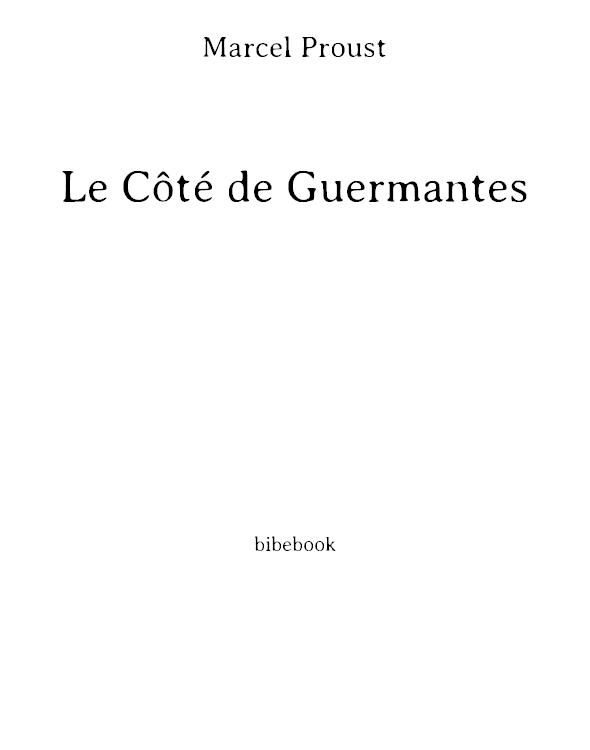 Le côté de Guermantes
