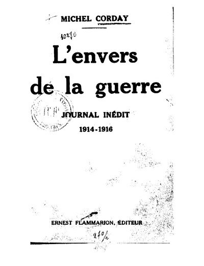 L’Envers de la guerre