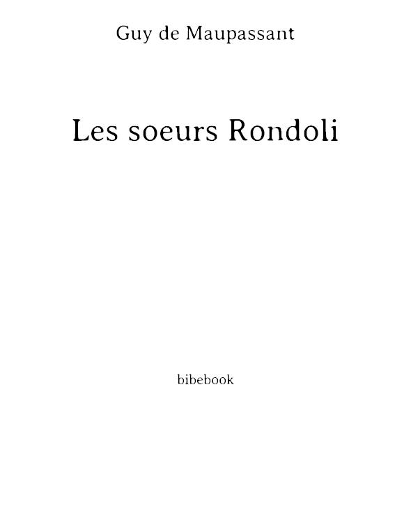 Les soeurs Rondoli