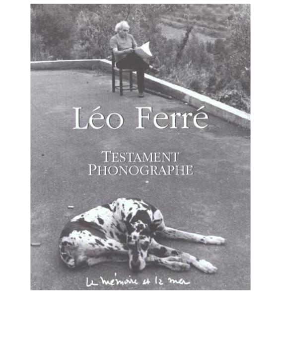 Testament Phonographe - Léo Ferré