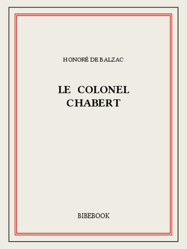 Le Colonel Chabert