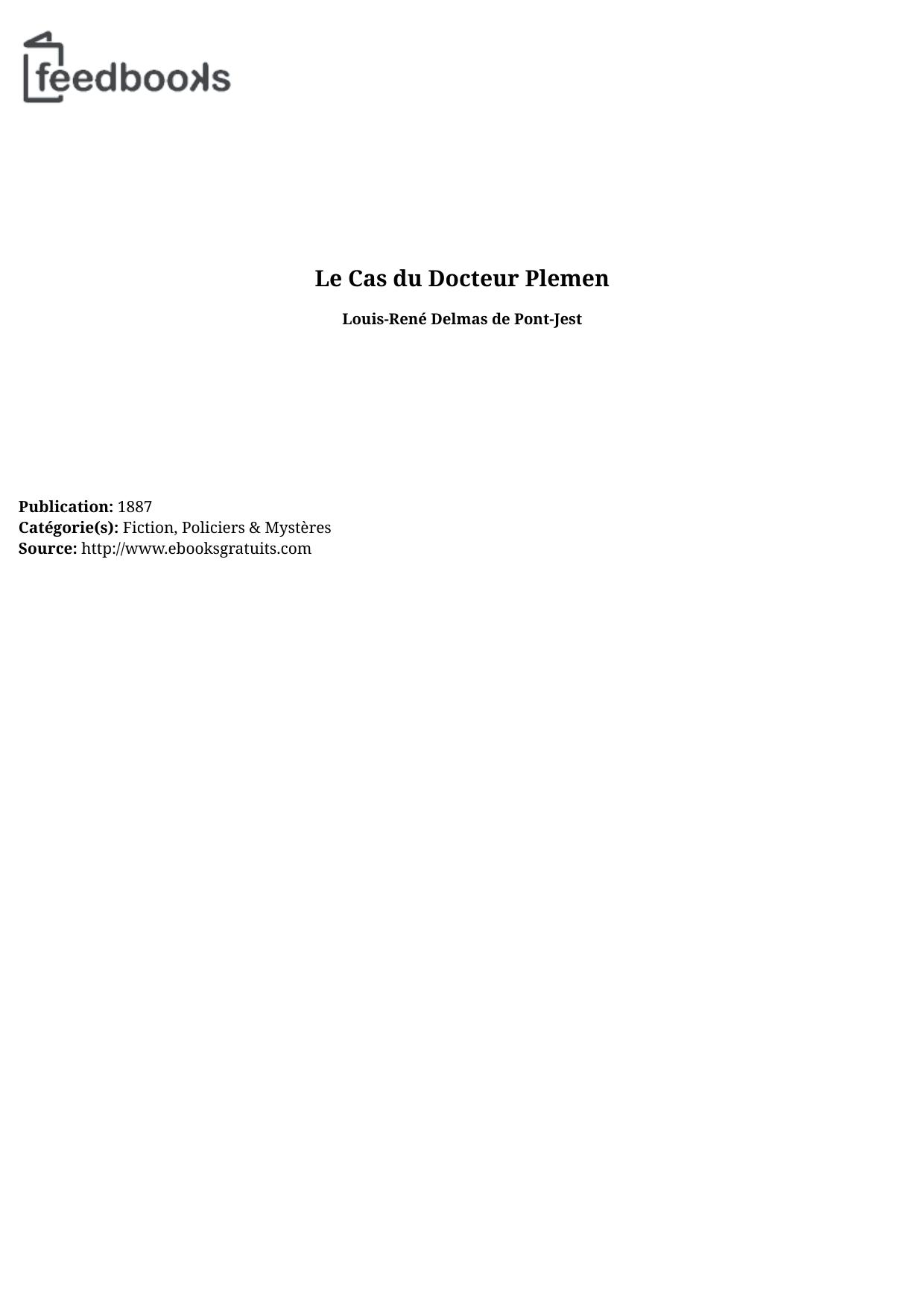 Le Cas du Docteur Plemen