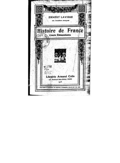 Histoire de France — Cours élémentaire