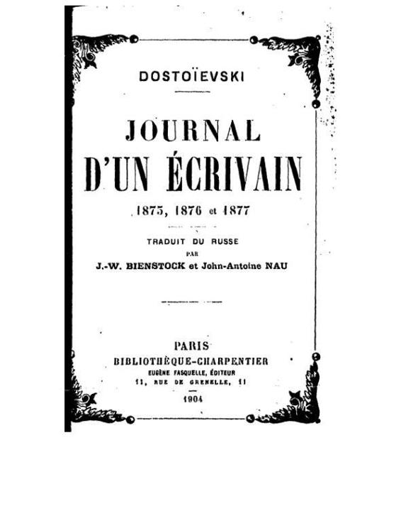 Journal d’un écrivain