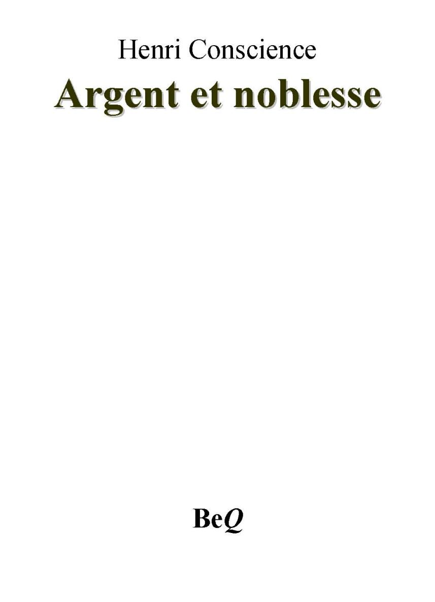 Argent et noblesse