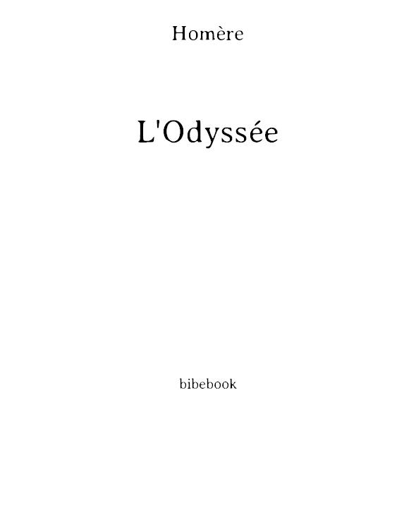 L'Odyssée - Texte abrégé