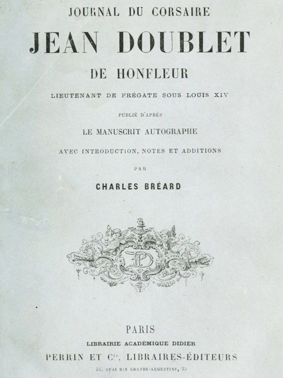 Journal du corsaire Jean Doublet