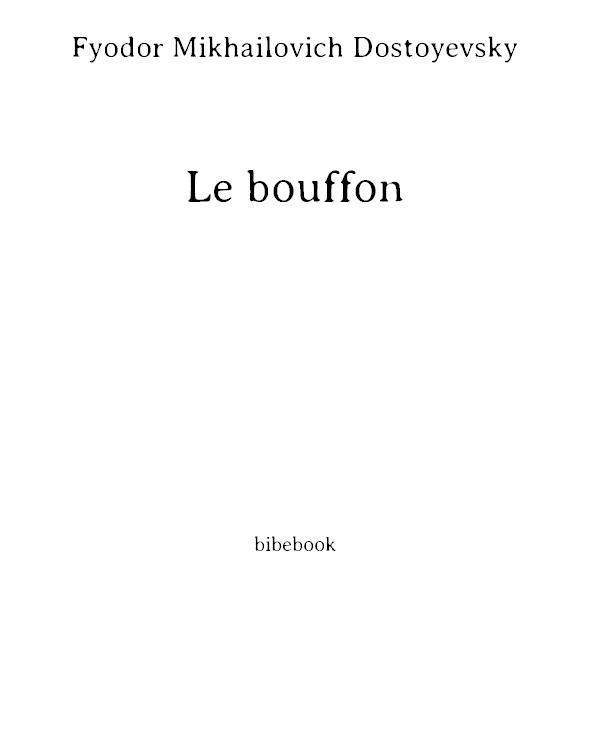 Le bouffon