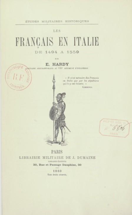 Les Français en Italie de 1494 à 1559