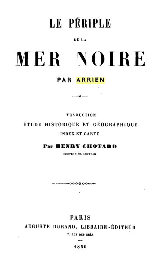 Le périple de la mer noire