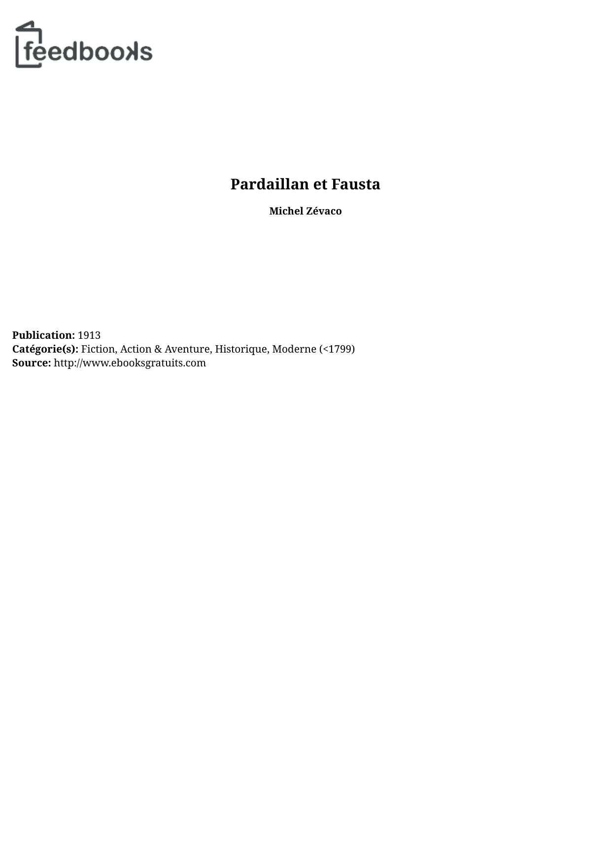 Pardaillan et Fausta