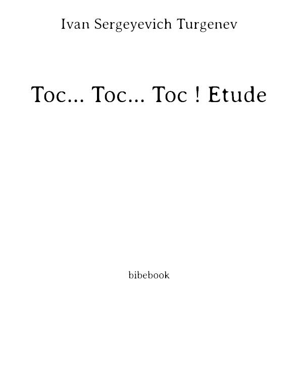 Toc... Toc... Toc ! Etude