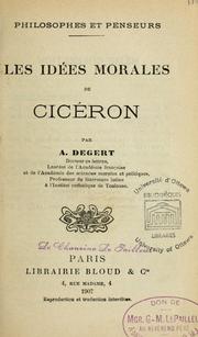 Les idées morales de Cicéron